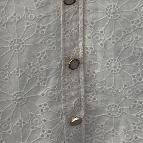 Spartina 449 White Eyelet Lace Tiered Dress – Size XS - Picture 2 of 2